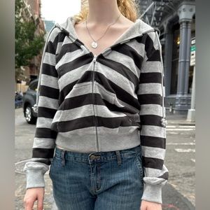 NWOT brandy melville christy striped hoodie